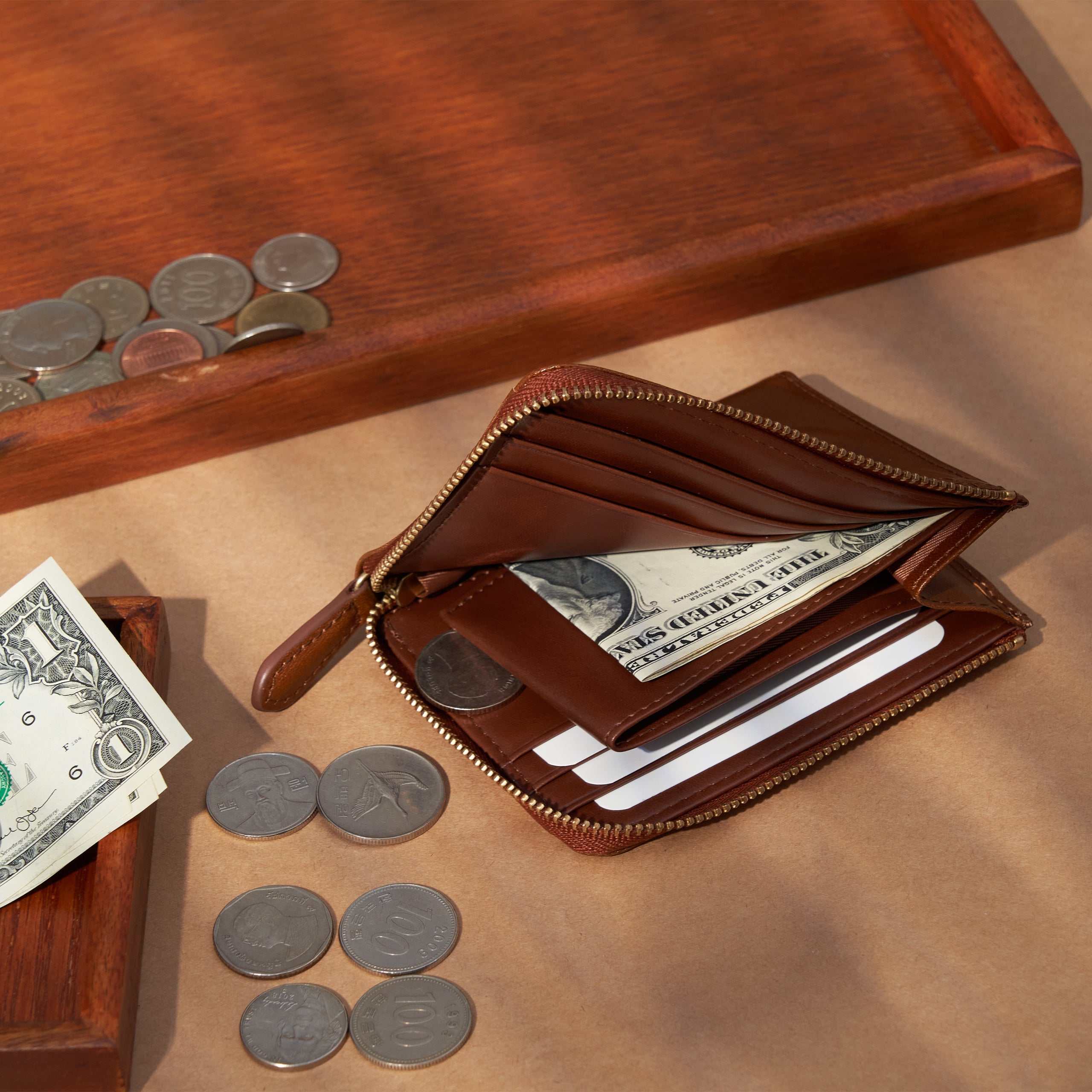 |Alba L型短夾 荔枝紋皮/軟皮