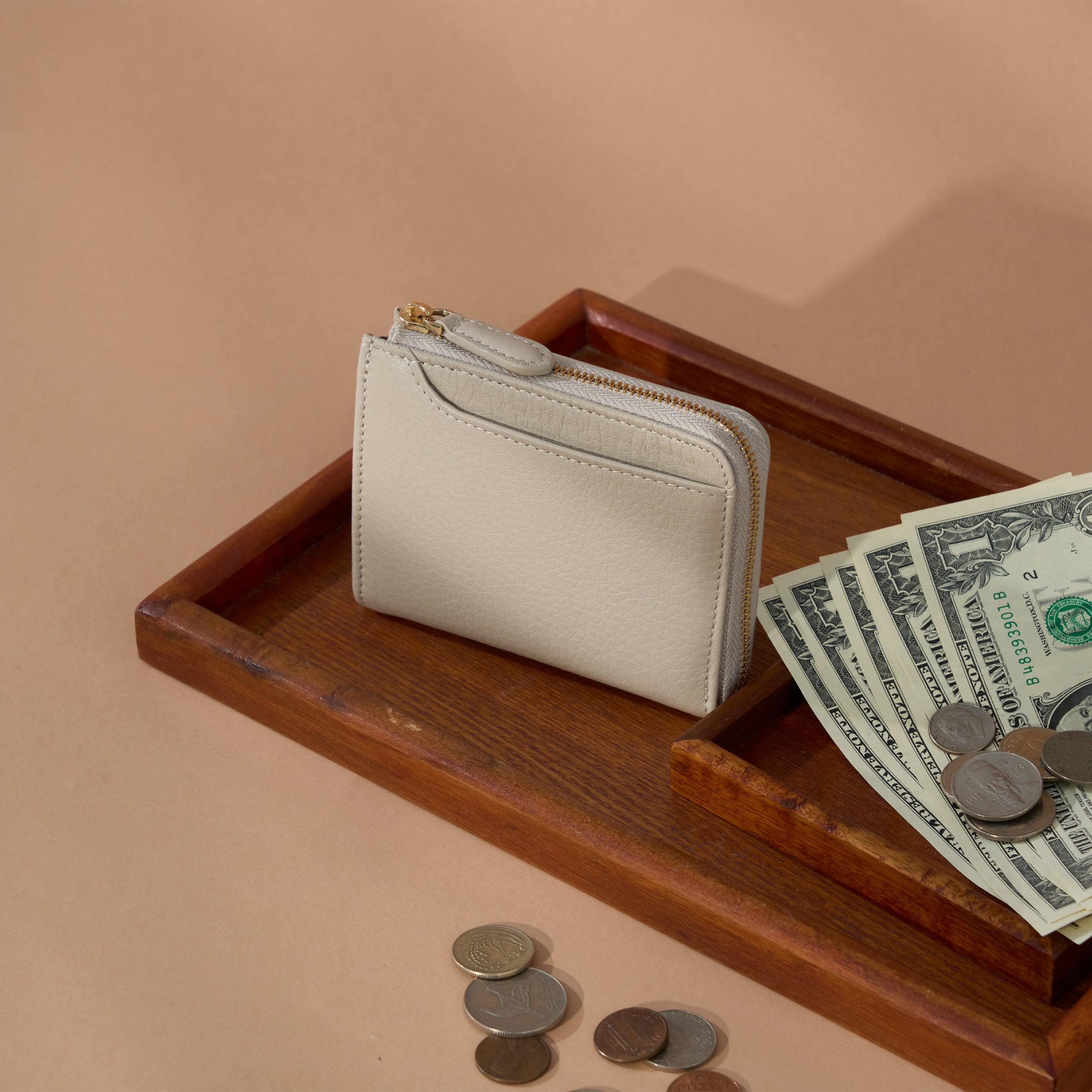 |Alba L型短夾 荔枝紋皮/軟皮