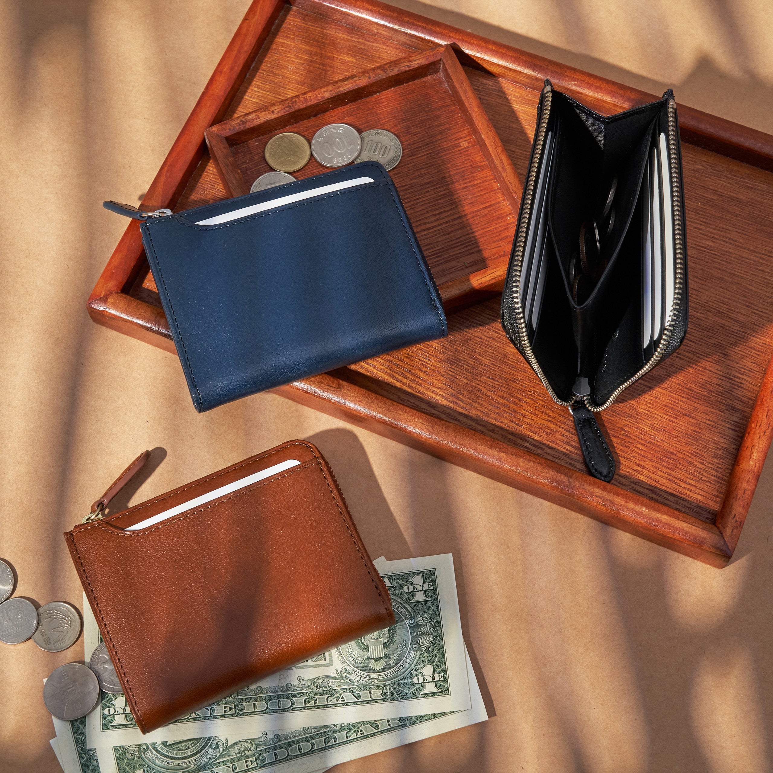 |Parker L型短夾 植鞣皮