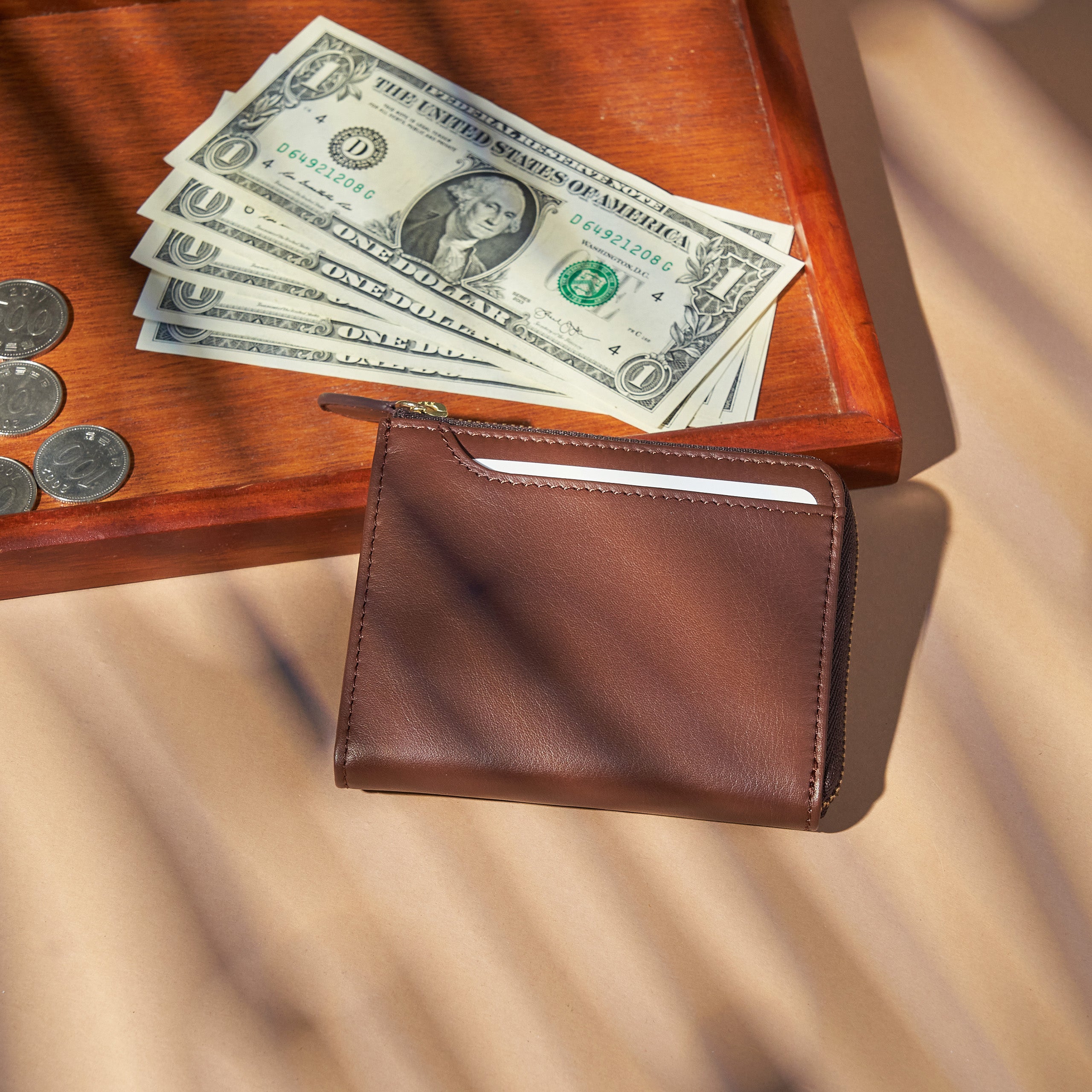 |Alba L型短夾 荔枝紋皮/軟皮