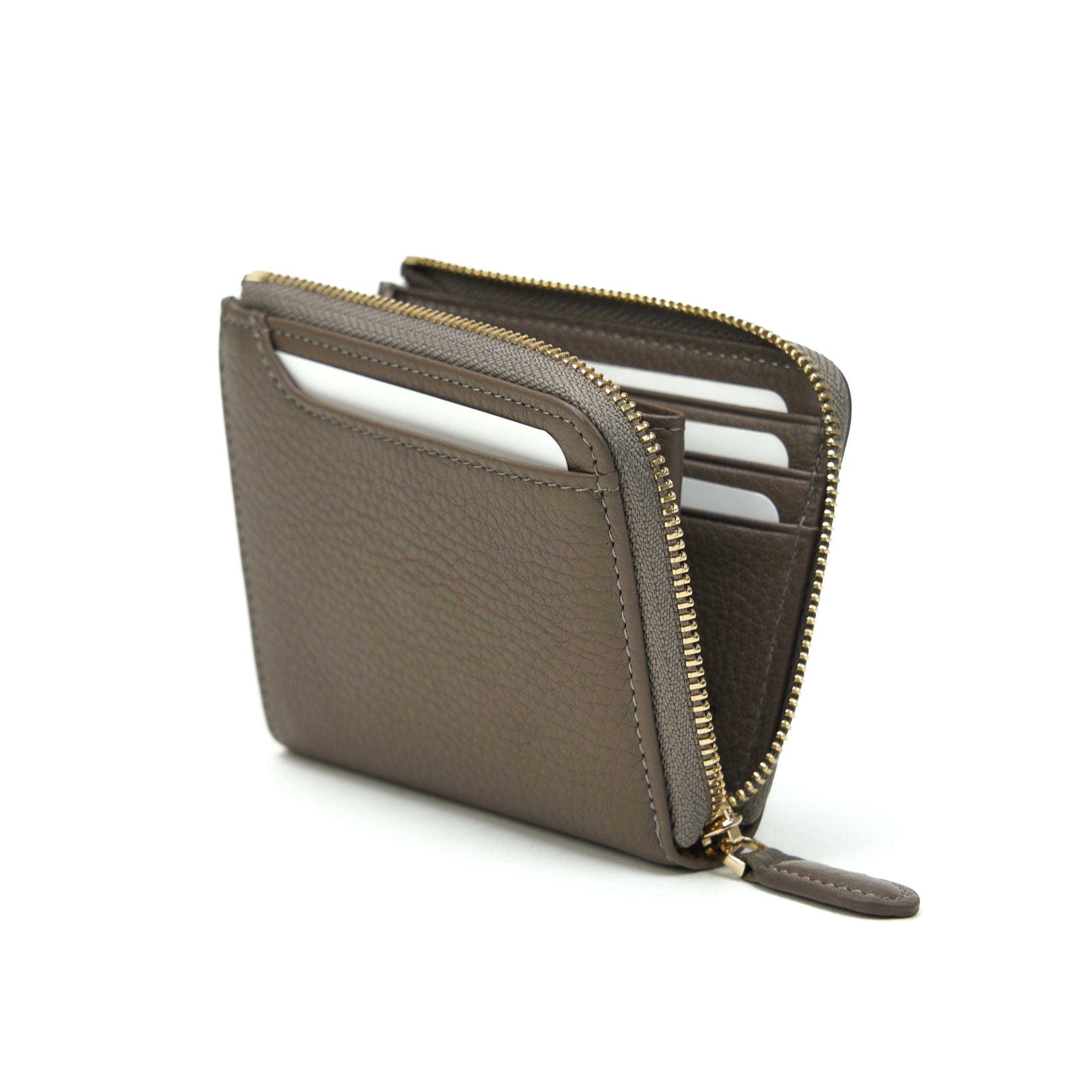 ｜Alba L型短夾 荔枝紋皮/軟皮