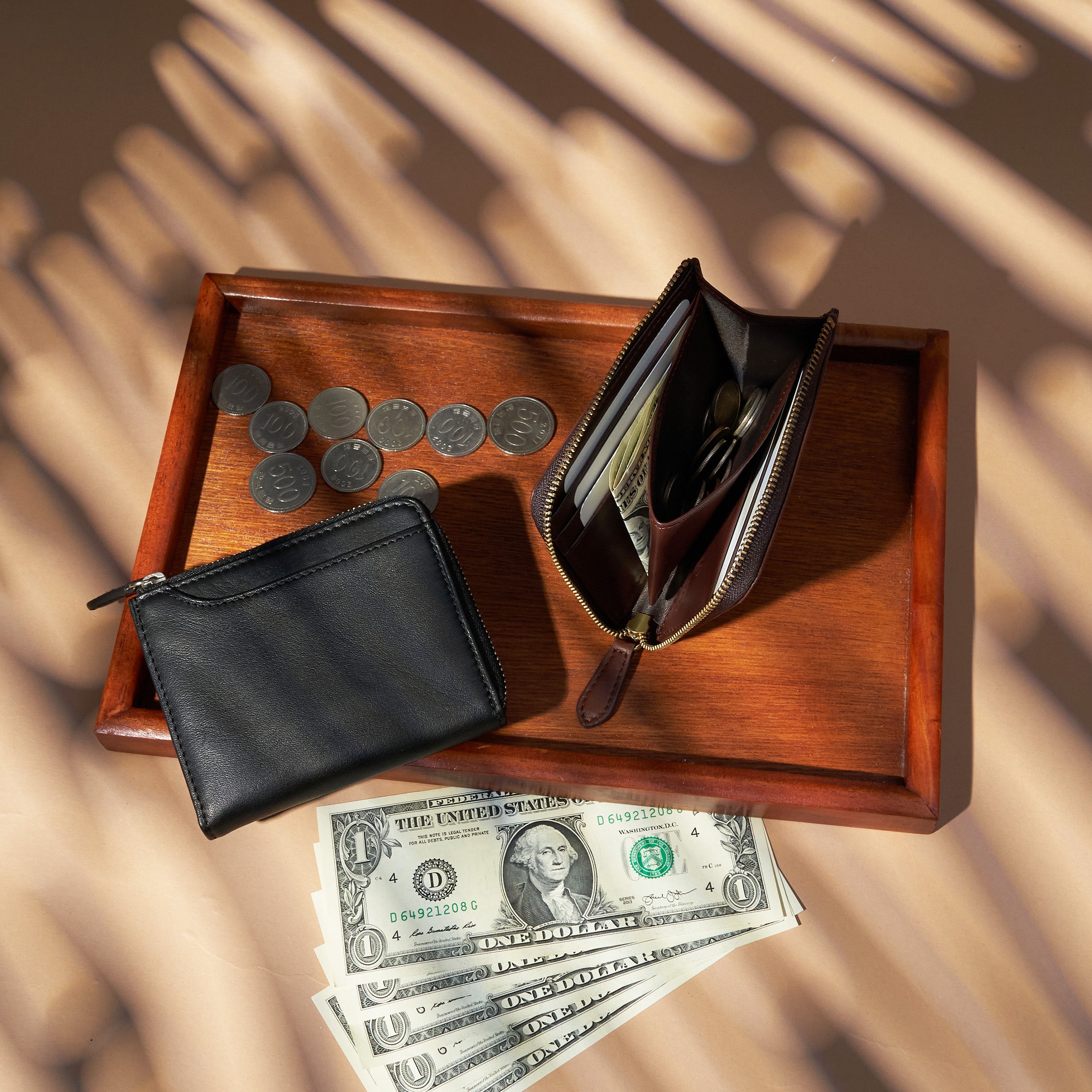 ｜Alba L型短夾 荔枝紋皮/軟皮